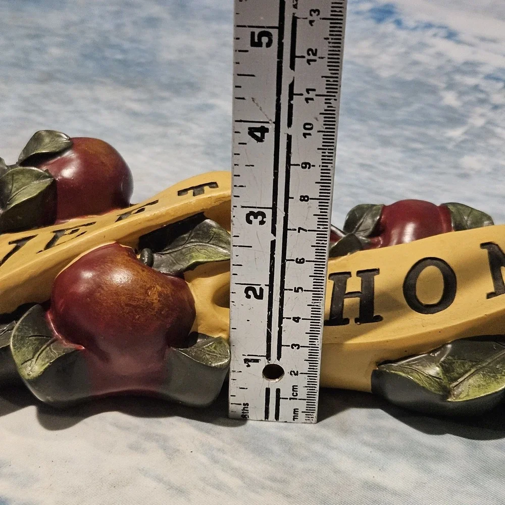 Home Sweet Home Apple Resin Wall Plaque Country Kitchen Decor 21